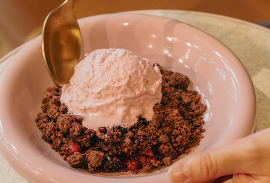 Easy Chocolate-Berry Crumble Recipe