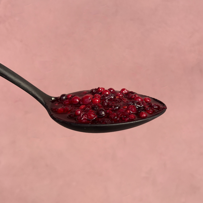 Mixed Berry Crumble + Hot Custard